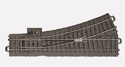 Marklin MN24611 C Track Left Hand Turnout Radius 2 24.3 Degree HO