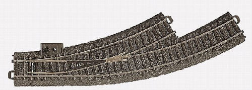 Marklin MN24671 C Track Left Hand Curved Turnout Radius 1 30 Degree HO
