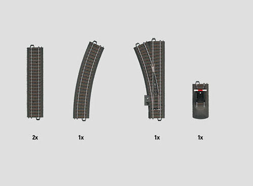 Marklin MN24900 Start Up C Track C1 Track Extension Set HO