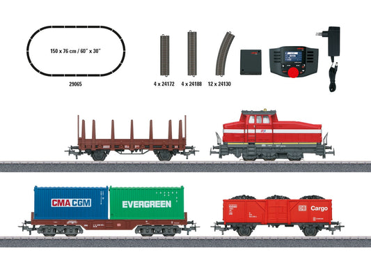 Marklin PO DHG 500 Diesel Freight Starter Set VI (~AC) HO Gauge 29065