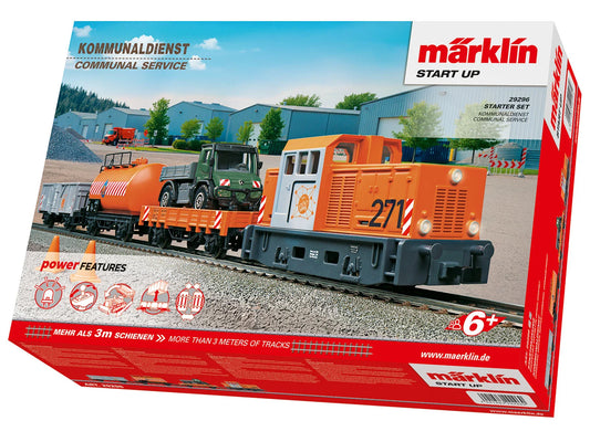 Marklin 29296 Start Up PO Freight Communal Service Train Set VI (~AC) HO Gauge