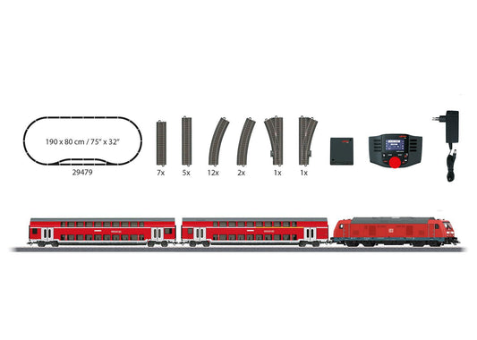 Marklin DBAG BR245 Regional Express Starter Set VI (~AC-Sound) MN29479 HO Gauge