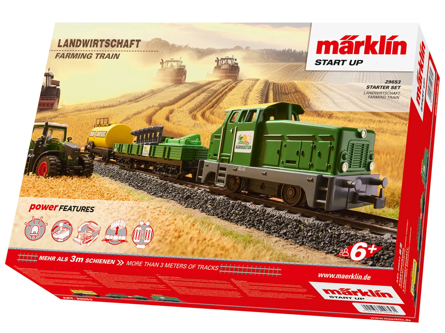 Marklin Start Up German Farming Train Set VI (~AC) MN29653 HO Gauge