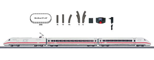 Marklin MN29792 DBAG BR402 ICE Passenger Starter Set V (~AC-Sound) HO