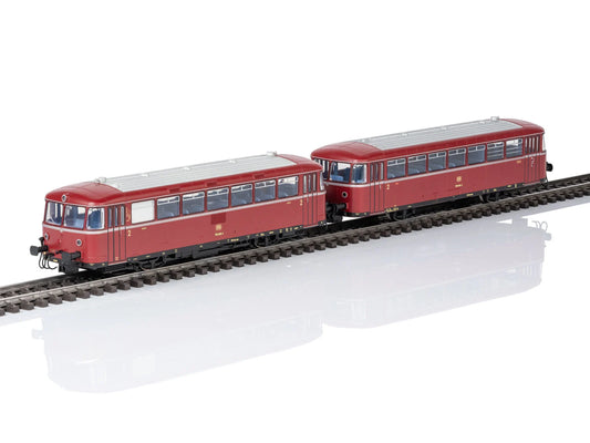 Marklin 38980 DB BR798 Diesel Railcar & Trailer Set IV (~AC-Sound) HO Gauge