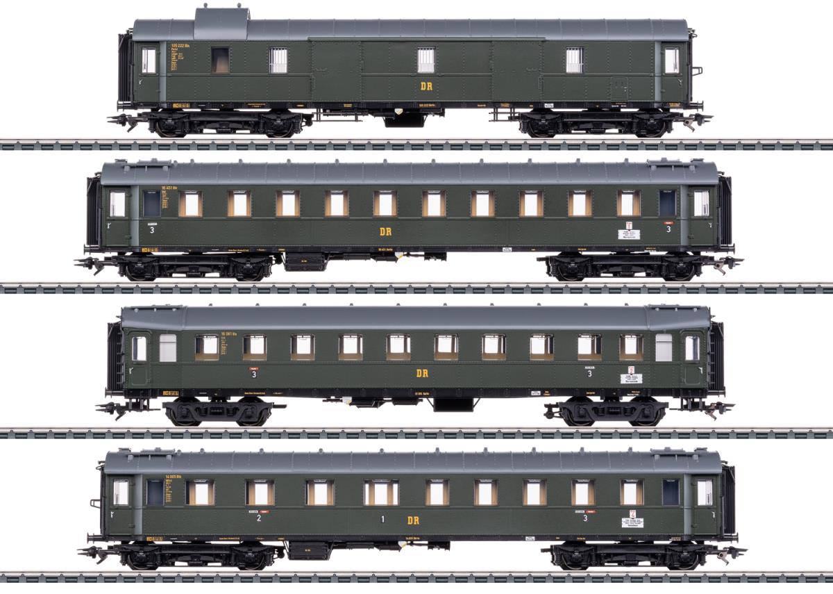 Marklin DR Saxon Pride Coach Set (4) III MN42514 HO Gauge