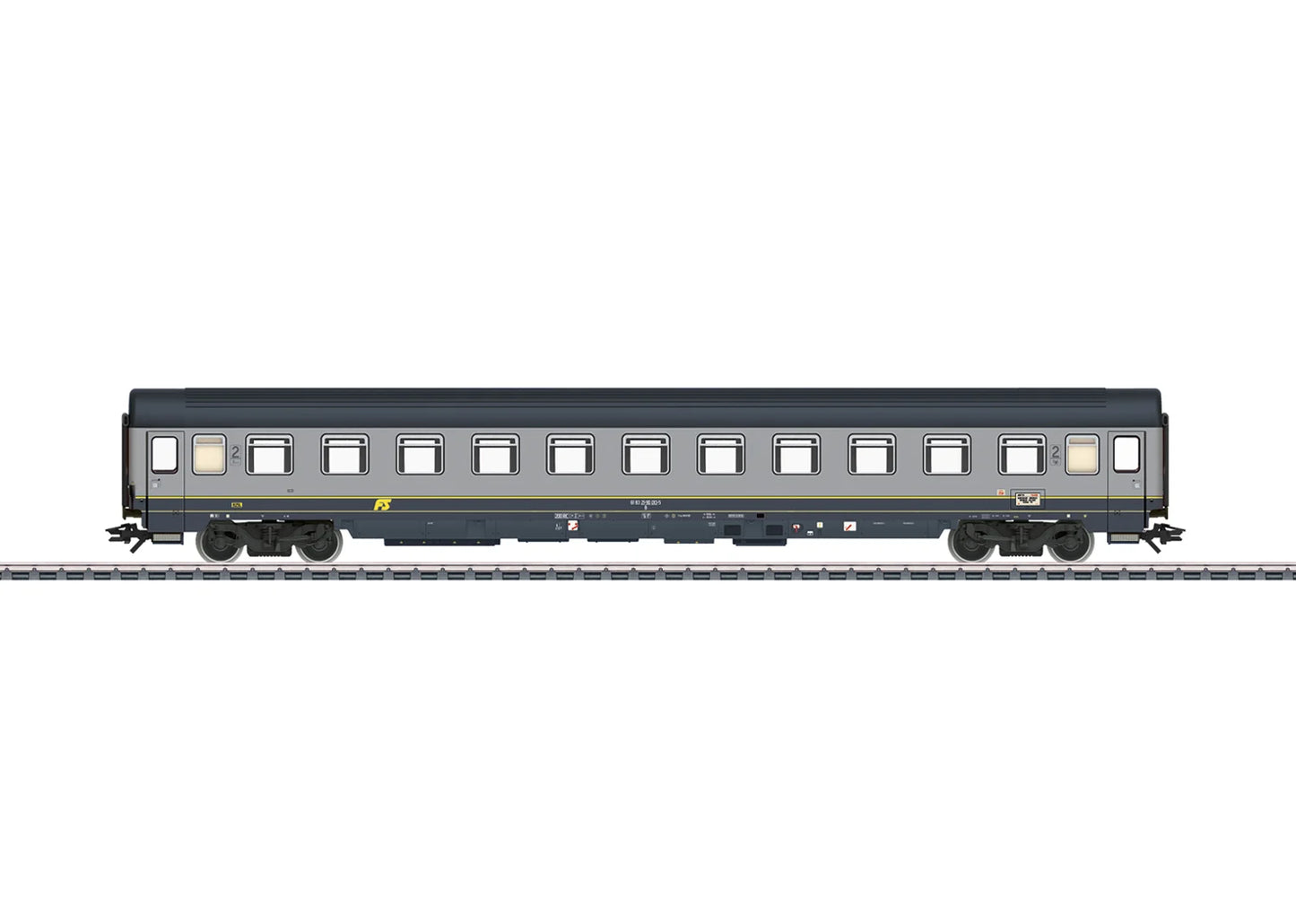 Marklin FS EC89 Paganini Bz 2nd Class Eurofima Coach V MN42924 HO Gauge