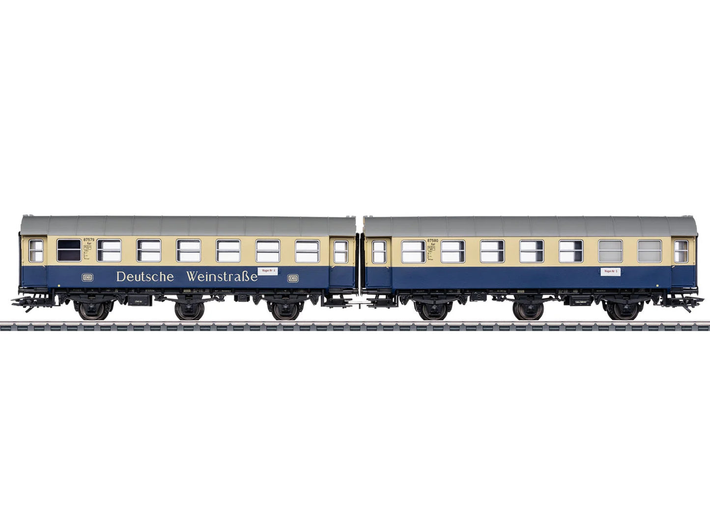 Marklin DB WG3yge835 German Wine Road Coach Set (2) IV MN43188 HO Gauge