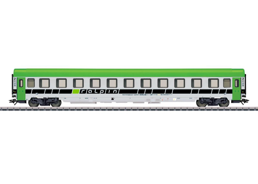 Marklin Ralpin Bcm 2nd Class Escort Coach VI MN43613 HO Gauge