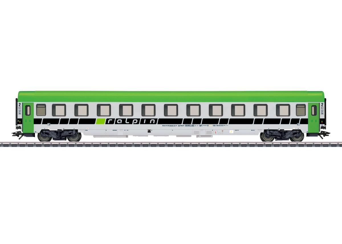 Marklin Ralpin Bcm 2nd Class Escort Coach VI MN43613 HO Gauge