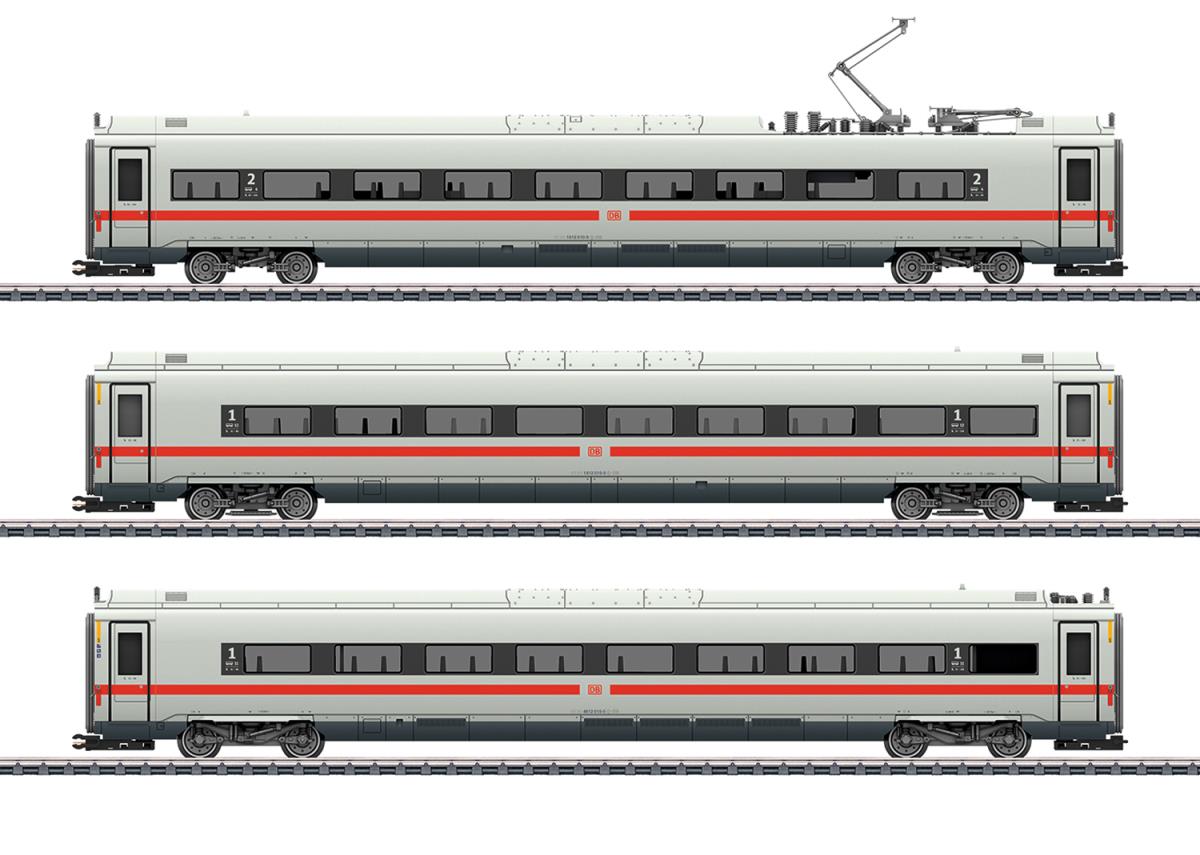 Marklin MN43724  DBAG ICE4 Coach Set (3) VI HO