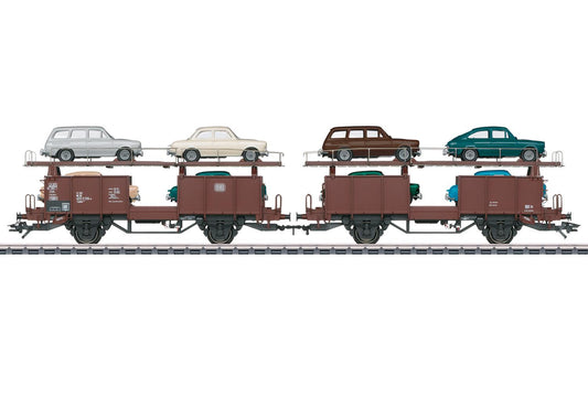Marklin MN46139  DB Laaes541 Auto Transportation Wagon Set (2) IV HO
