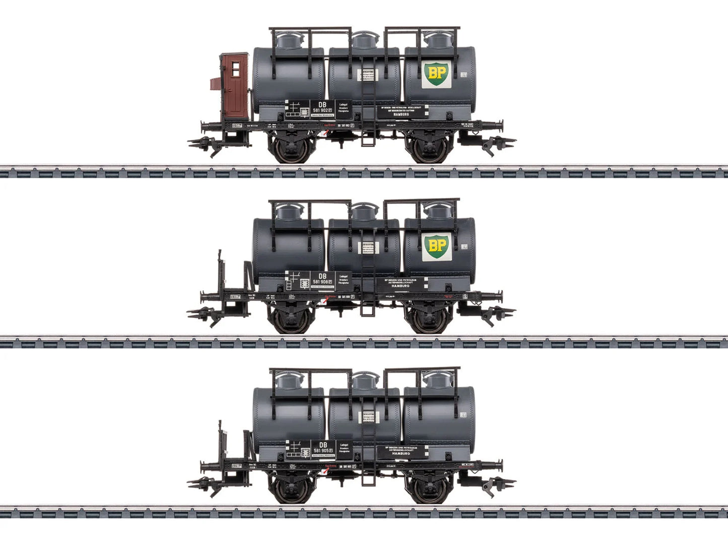 Marklin 46491 DB BP Tank Wagon Set (3) III HO Gauge