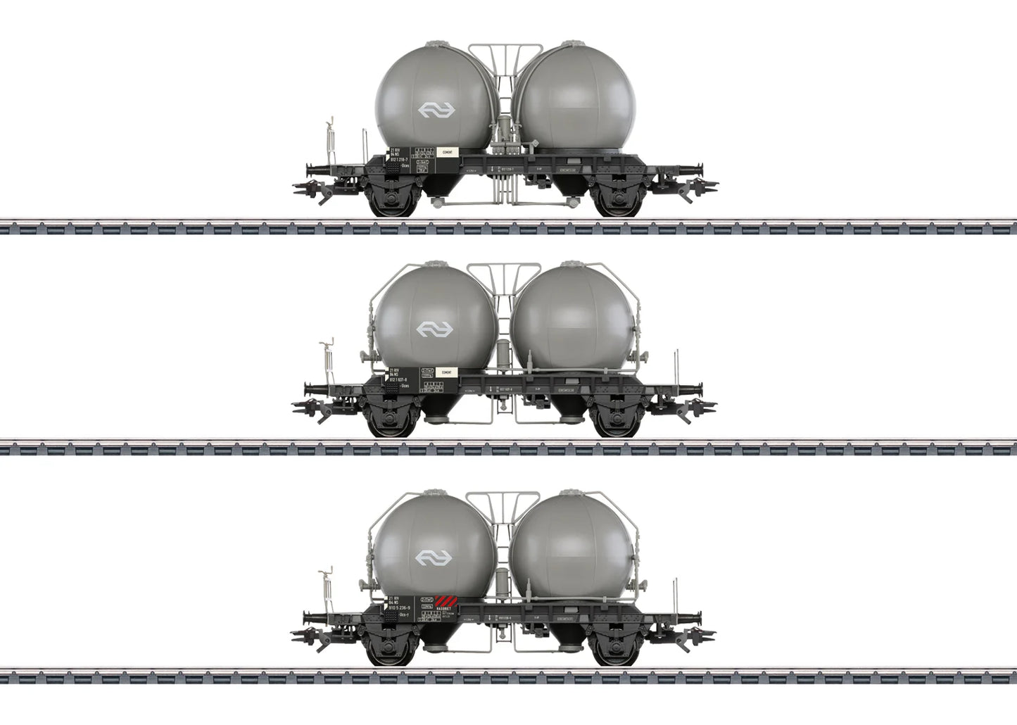 Marklin NS Ucs/USC-y Spherical Container Wagon Set (3) IV MN46632 HO Gauge