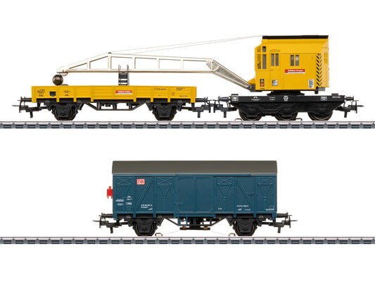 Marklin 46720 DBG Crane & Match Wagon Set (2) VI HO Gauge