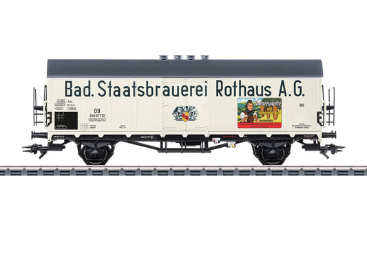 Marklin 46805 DB Tnoms35 Bad Staatdbrauerei Refrigerated Wagon III HO Gauge