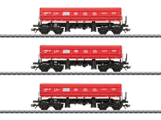 Marklin DB Schenker Rail Polska Fas Side Dump Wagon Set (3) VI MN48458 HO Gauge