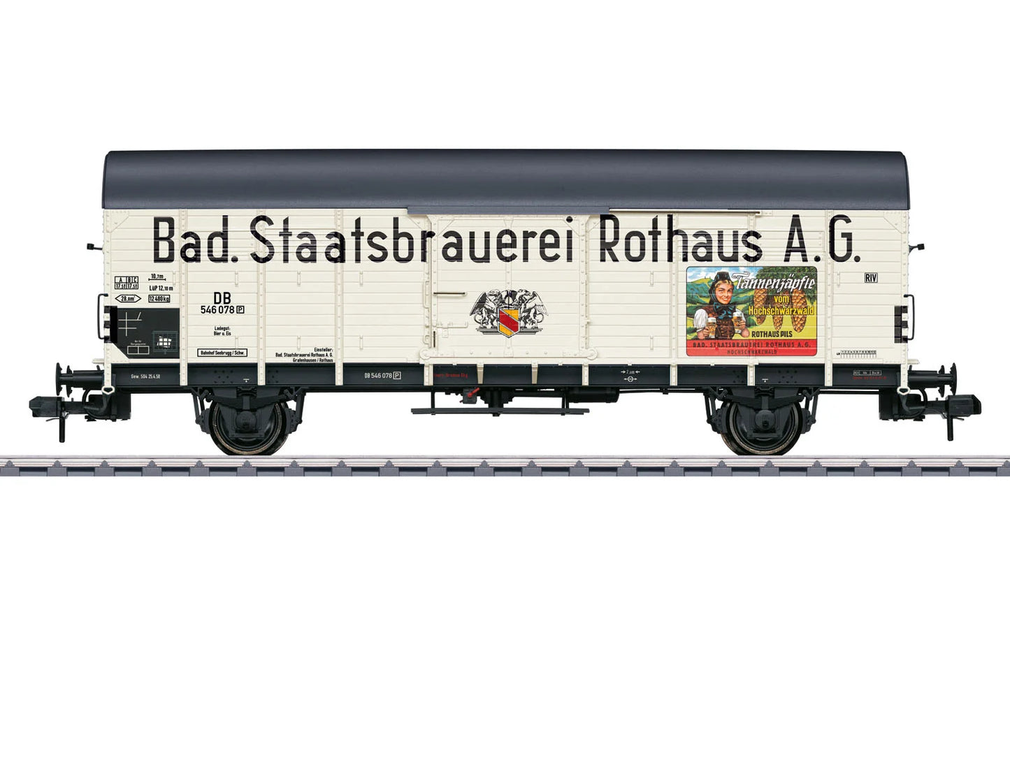 Marklin 58837 DB Gl11 Bad Staatsbrauerei Van III Gauge 1