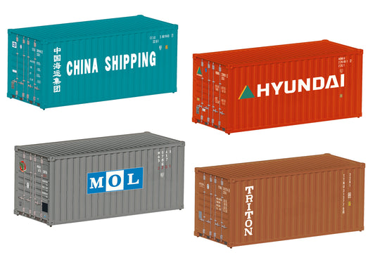 Marklin 20ft Container Set (4) HO Gauge MN76553