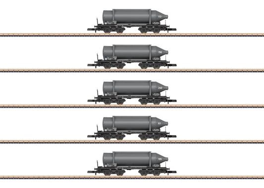Marklin DB SKW Trostberg Carbide Container Wagon Set (5) IV Z Gauge MN82092