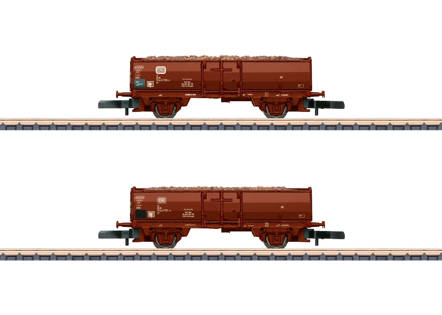 Marklin VGH Eo17 Gondola Sugar Beet Wagon Set (2) IV MN82396 Z Gauge