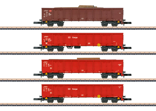 Marklin DBAG Eanos-x 052 Gondola w/Scrap Metal Load Set (4) V Z Gauge MN82542