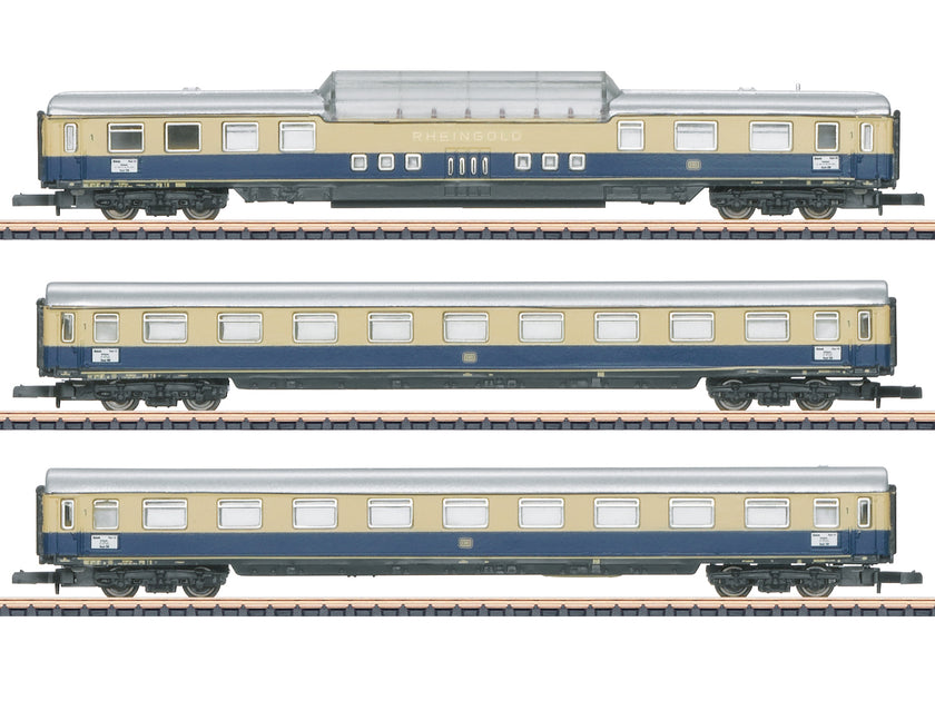 Marklin 87266 DB Rheingold Express Coach Set (3) III Z Gauge – Jadlam ...
