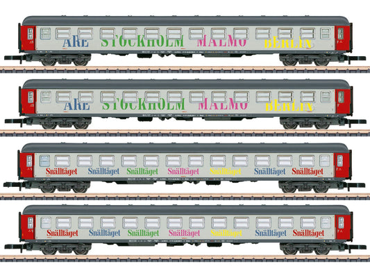 Marklin Snalltaget Berlin-Malmo Coach Set (4) VI MN87283 Z Gauge