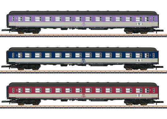 Marklin MN87402  DB Pop Car Express Coach Set (3) IV Z Scale