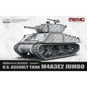 Meng 72-020 U.S. Assault Tank M4A3E2 Jumbo 1:72 Model Kit