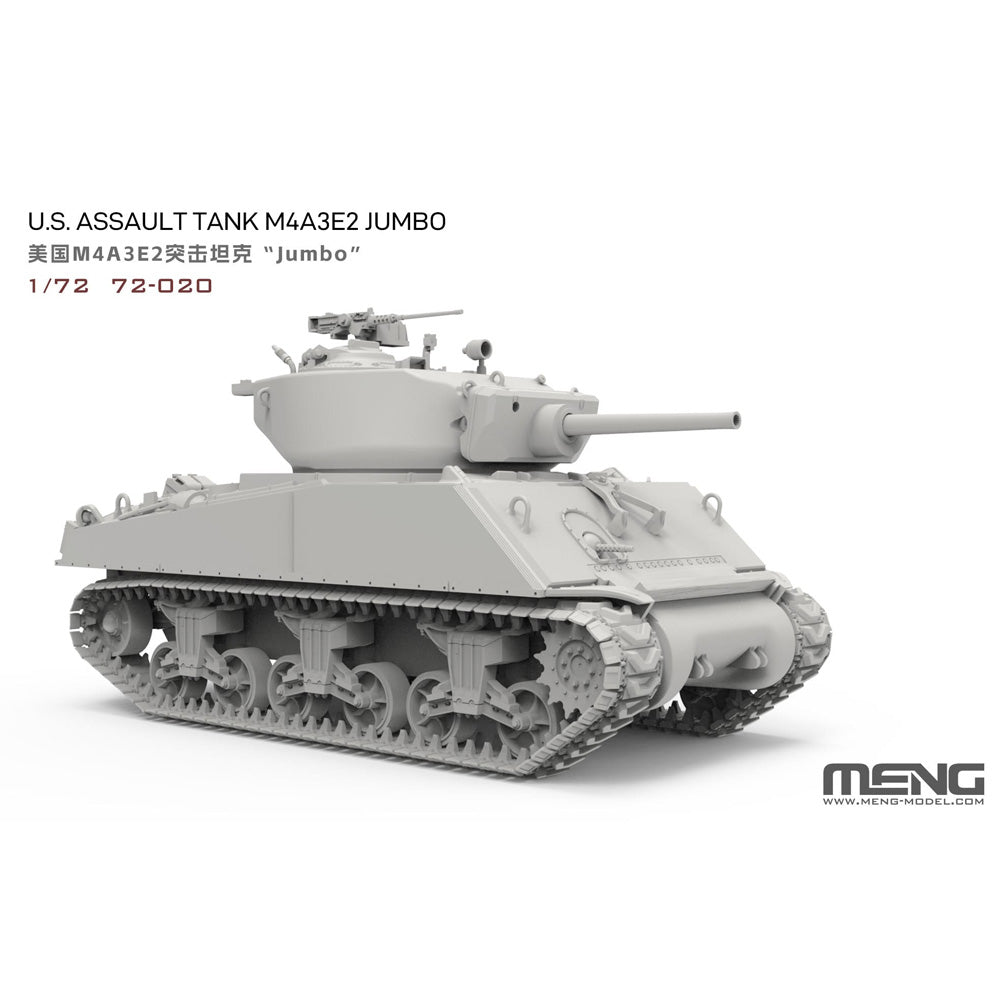 Meng 72-020 U.S. Assault Tank M4A3E2 Jumbo 1:72 Model Kit