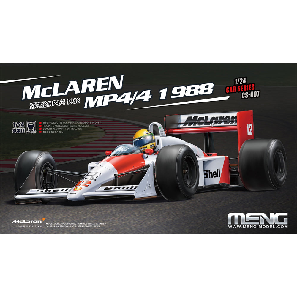 Meng CS-007 McLaren MP4/4 1988 1:24 Model Kit