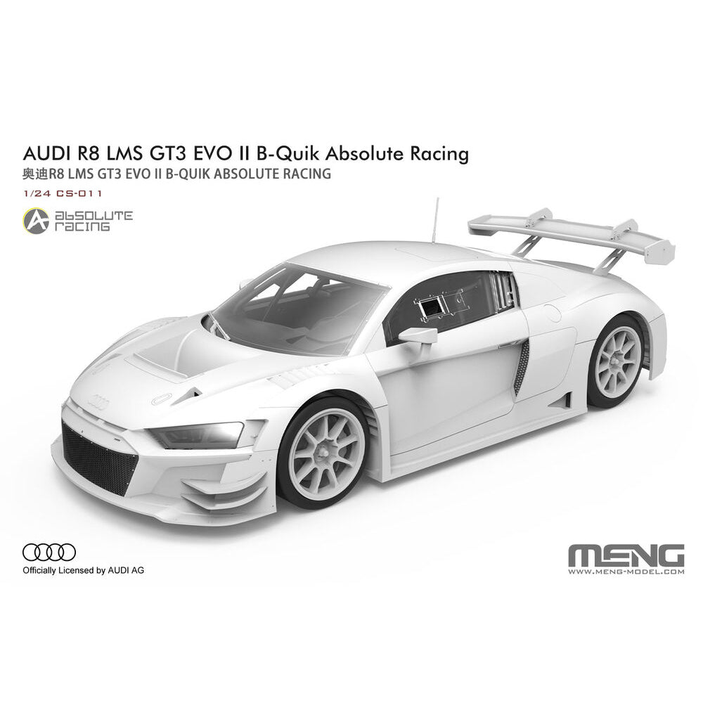 Meng CS-011 Audi R8 LMS GT3 EVO II B-Quik Absolute Racing 1:24 Model Kit