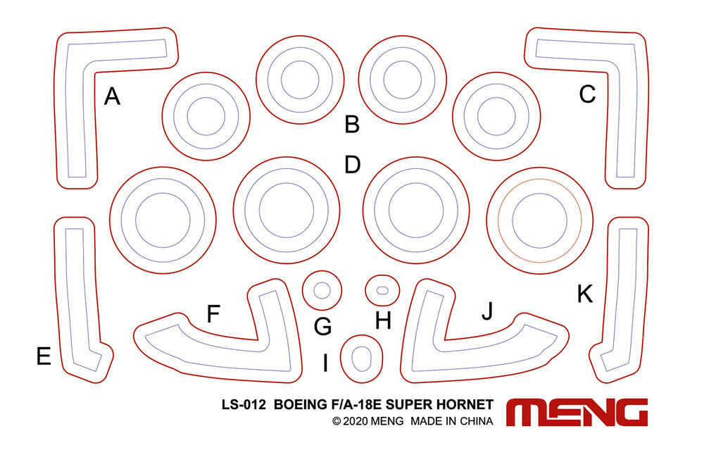 Meng Models GLS-023 Boeing F/A-18E Super Hornet Golden Dragon 1:48 Jet Model Kit