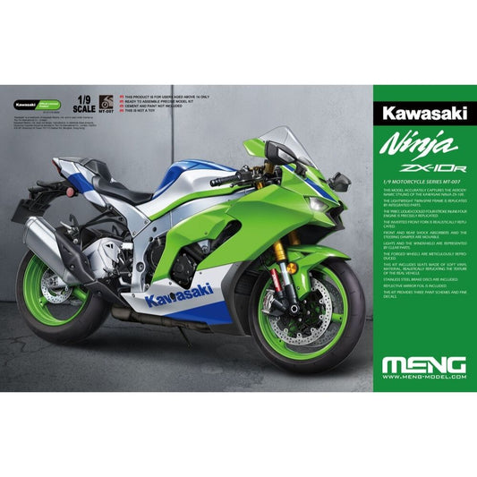 Meng MT-007 Kawasaki ZX-10R Motorbike 1:9 Model Kit