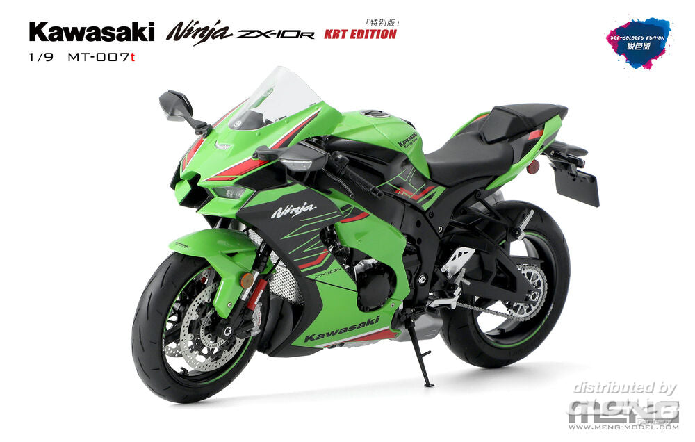 Meng Models MT-007t Kawasaki Ninja ZX-10R KRT Ed. (Pre-Coloured) 1:9 Model Kit