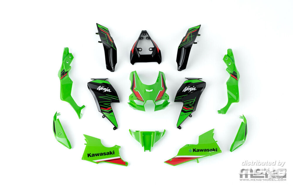 Meng Models MT-007t Kawasaki Ninja ZX-10R KRT Ed. (Pre-Coloured) 1:9 Model Kit