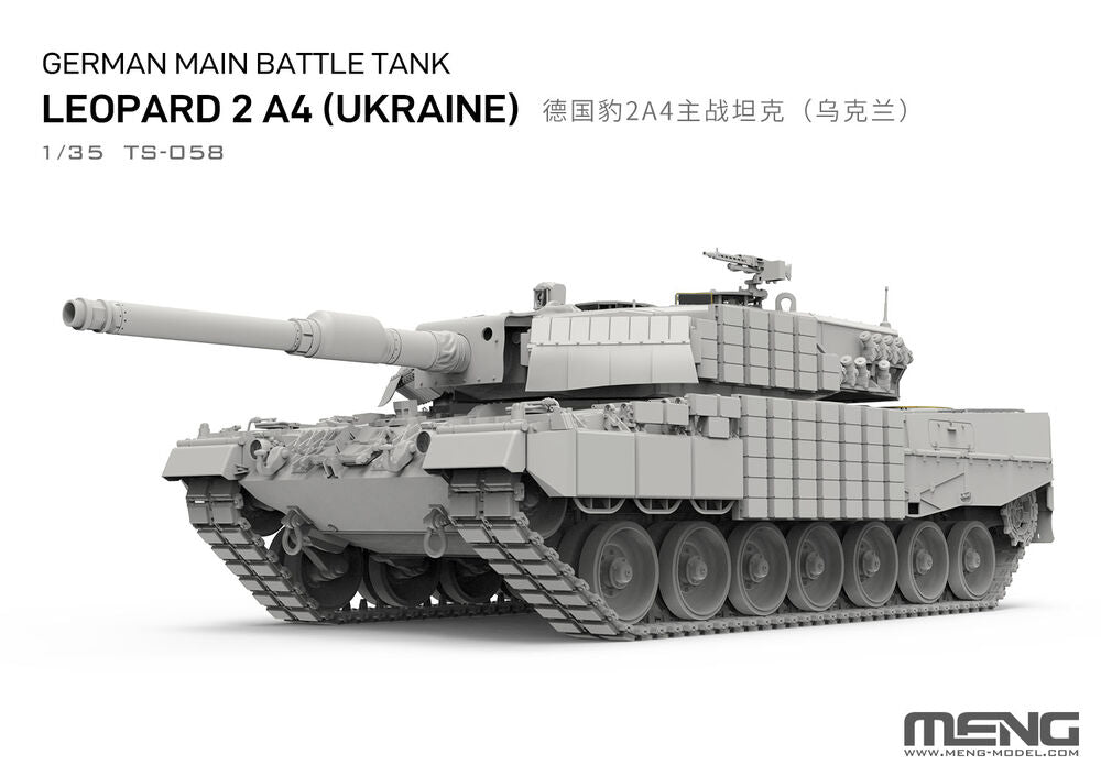 Meng Models German Main Battle Leopard 2A4 (Ukraine) 1:35 Tank Model Kit