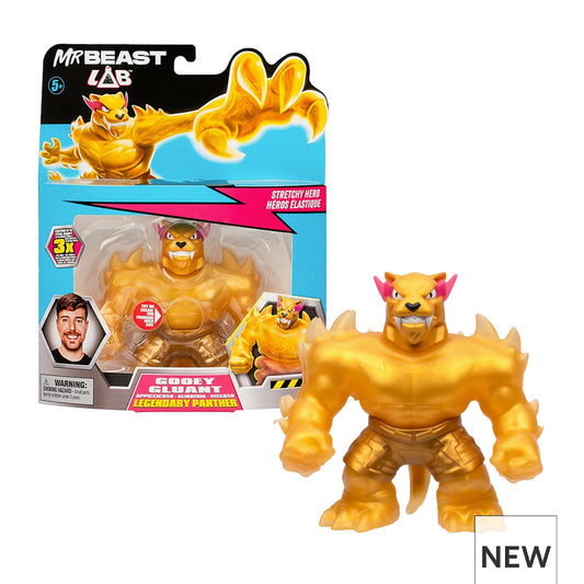 Mr Beast Lab Goo Jit Zu: Gooey Legendary Panther Stretch Toy