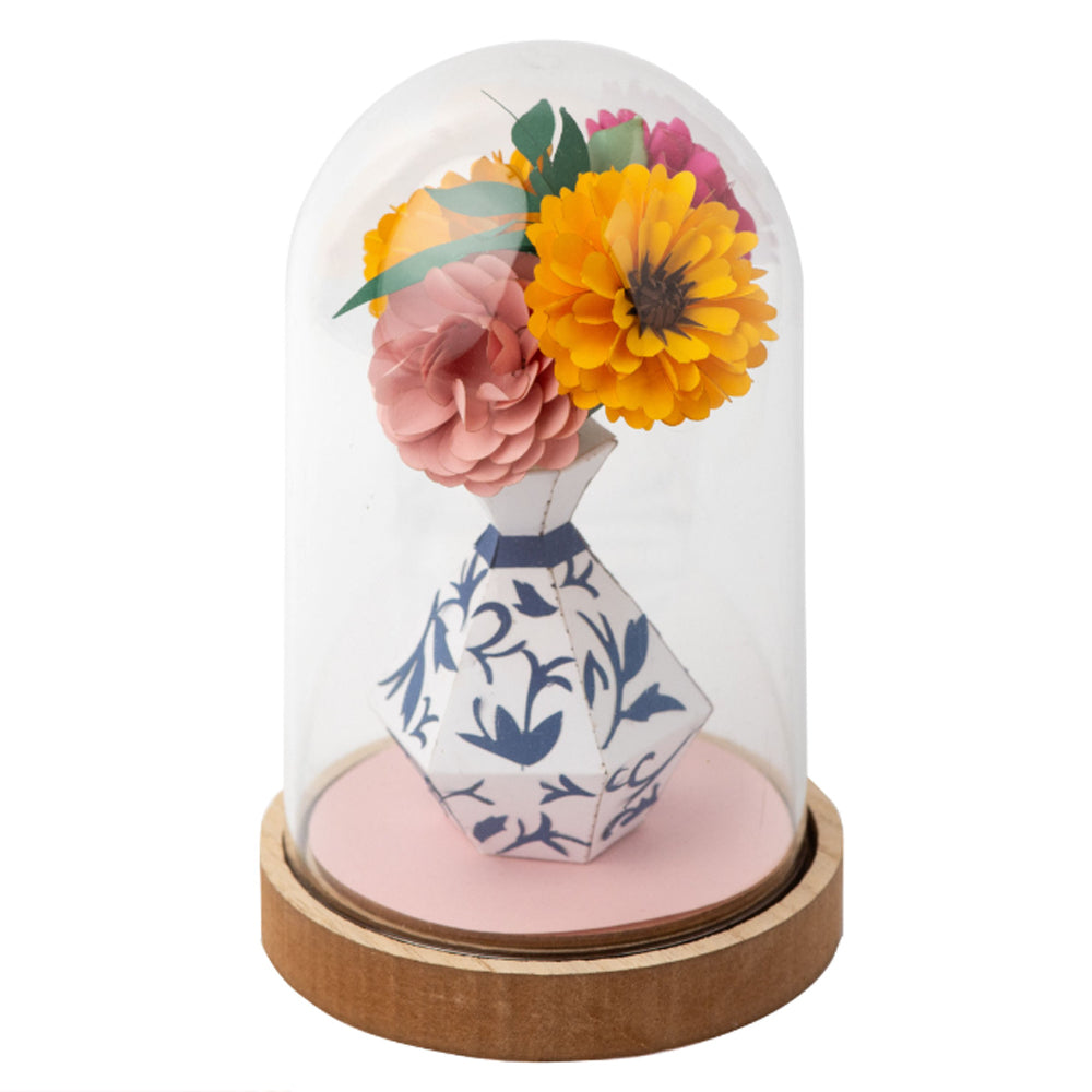 My Papercut Forest Vase & Flowers Dome Papercutting Kit