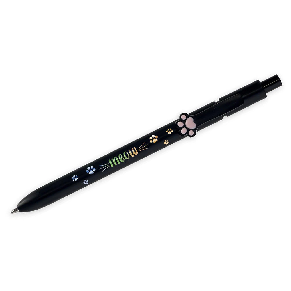 Legami Kitty-Themed Ballpoint Pen - Black Ink - Meow