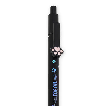 Legami Kitty-Themed Ballpoint Pen - Black Ink - Meow