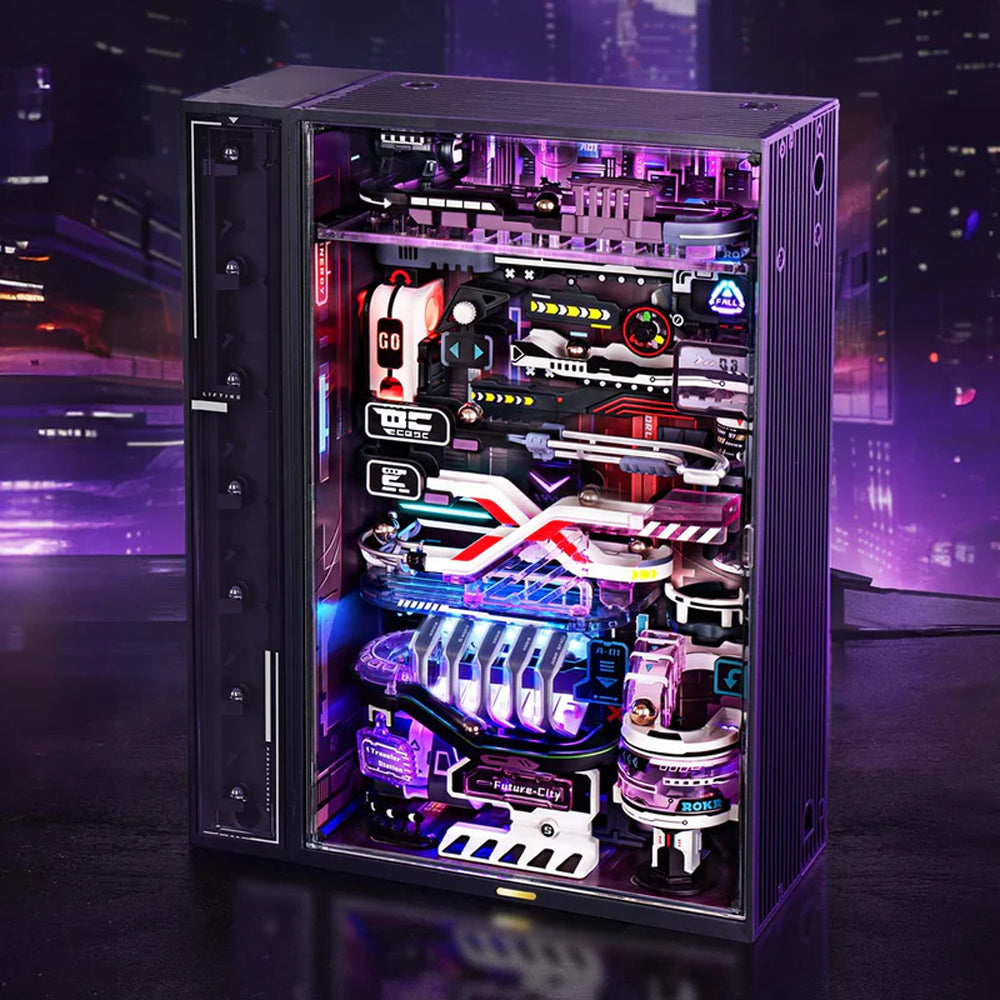 ROBOTIME ROKR The Future City 3D Mechanical Marble Run Kit MR02S