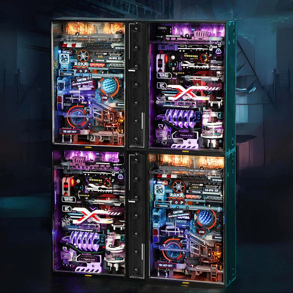 ROBOTIME ROKR The Future City 3D Mechanical Marble Run Kit MR02S