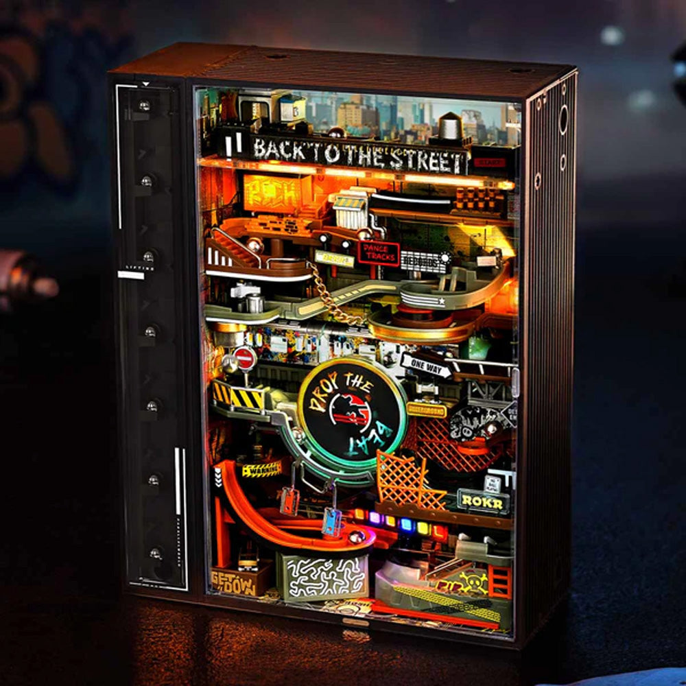 ROKR Hip-Hop Street Marble Run 3D Puzzle Model Kit MR03S