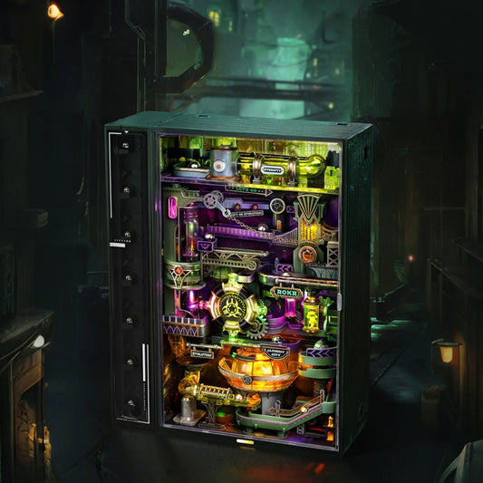 ROKR Alchemy City Marble Run Mechanical Wooden Model Kit MR04S