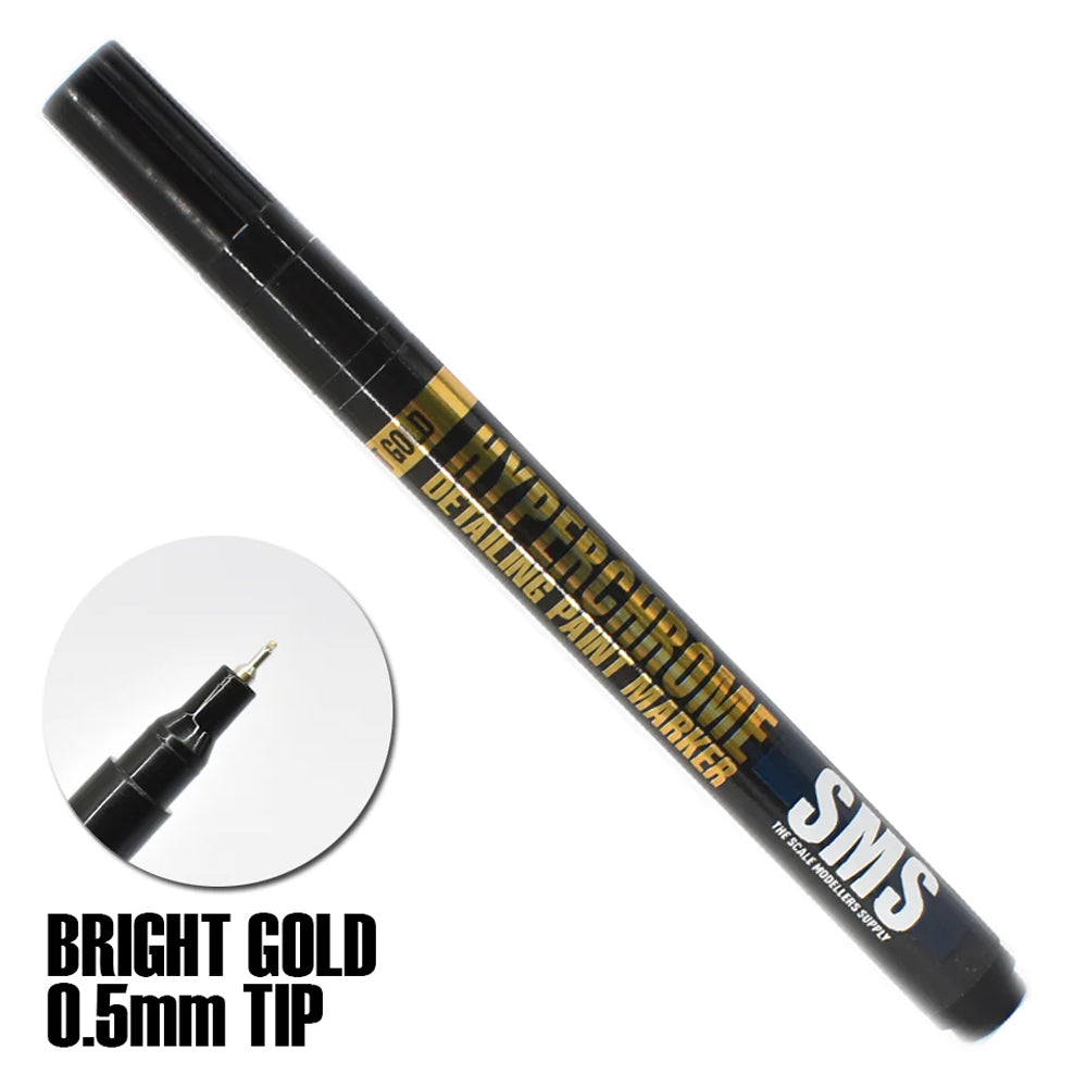 SMS Bright Gold 0.5mm HyperChrome Paint Marker Pen MRK02