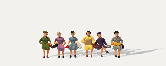 Merten Seated Female Passengers (6) Figure Set HO Gauge MRT0210853