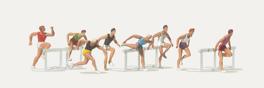 Merten 212485 Men Running Hurdles (8) Figure Set HO