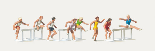 Merten 212486 Women Running Hurdles (8) Figure Set HO